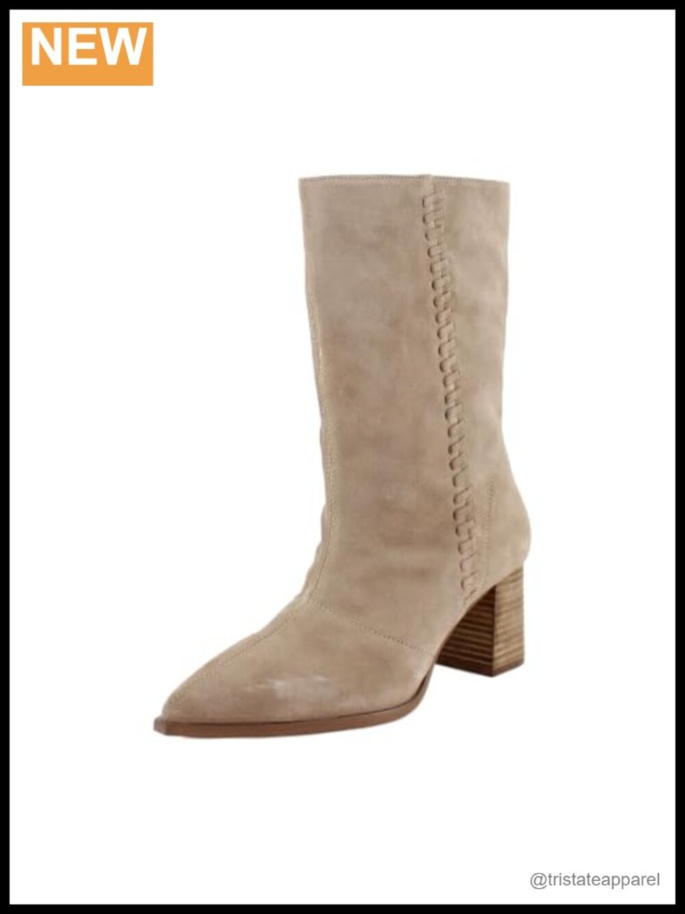 Suede Slouchy Ankle Booties Block Heel Pointed Toe
